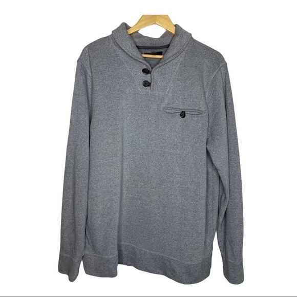 Banana Republic Shawl Collar Pullover Sweatshirt - Picture 2 of 8
